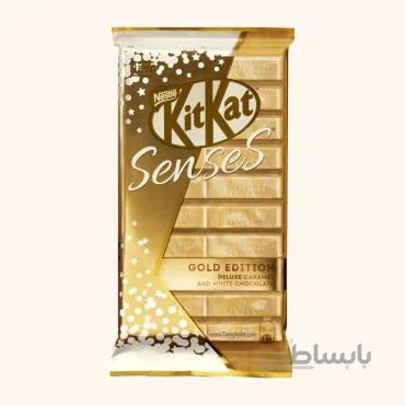شکلات سفید کیت کت مدل senses گلد ادیشن کارامل 10 انگشتی