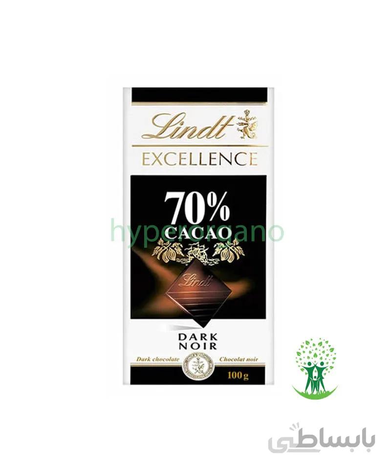 شکلات 70 درصد 100 گرمی لینت