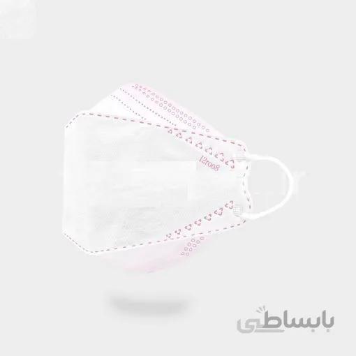 ماسک سه بعدی ۳D پرو سفید صورتی دوازده رو هشت (هف) بسته سلفونی ۱۰ عددی