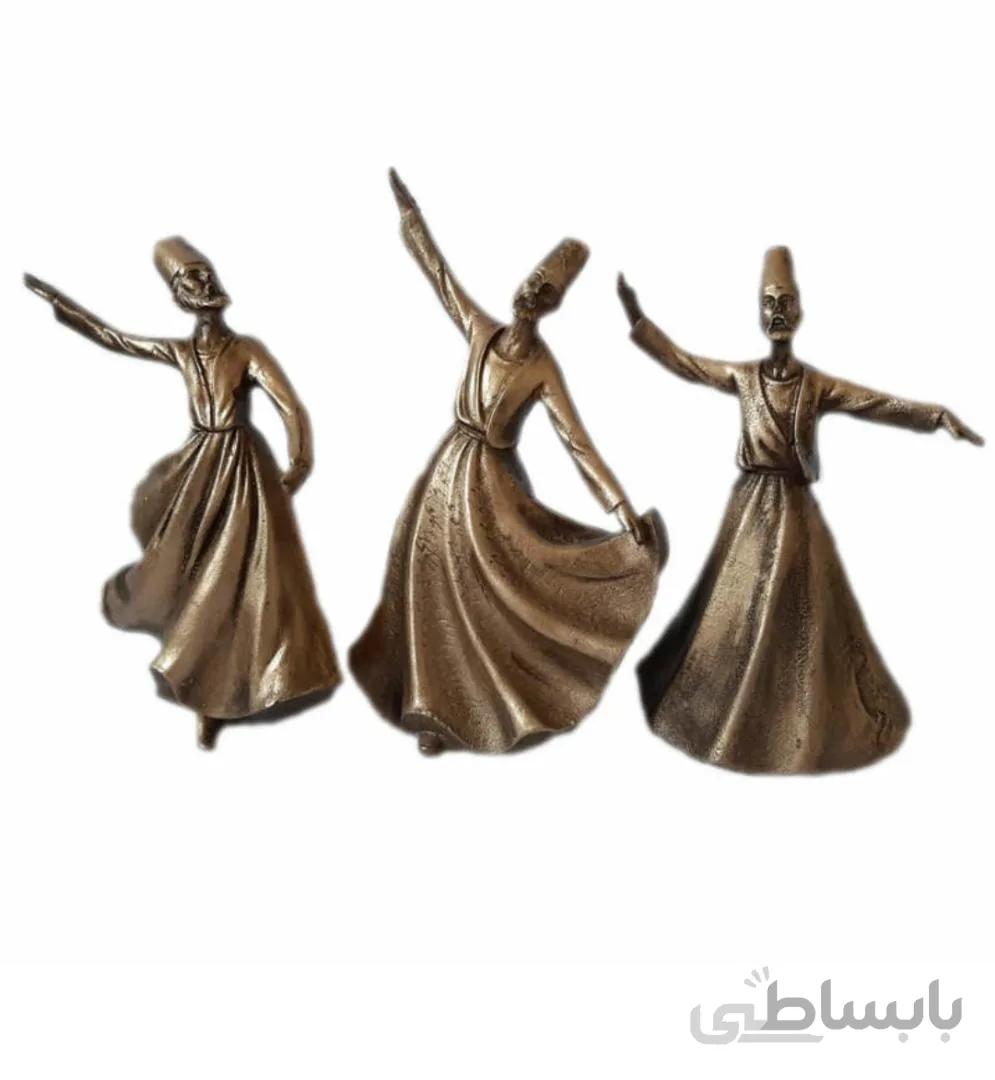 مجسمه طرح سماع (مجموعه 3 عددی) - سفید