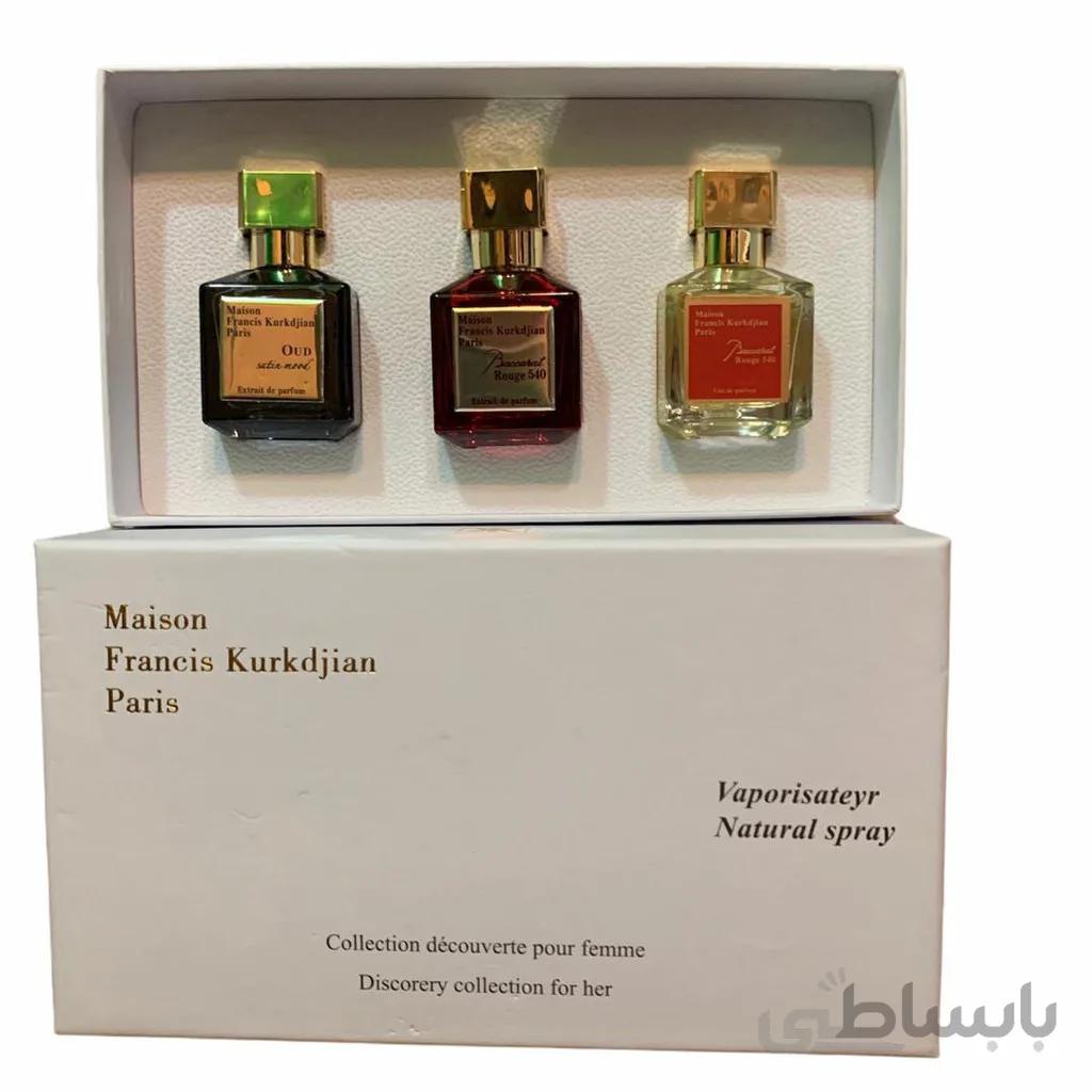 گیفت ست 3 عددی 25 میل یونیسکس باکارات Gift Set 3x25ml (Baccarat Edp+Extrait+ Oud Satin Mood)