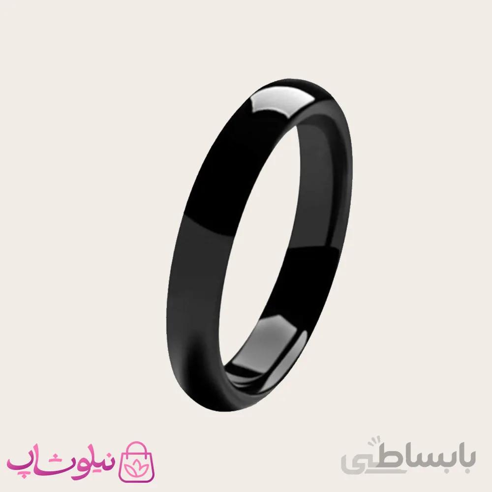 رینگ یا انگشتر مشکی ساده
