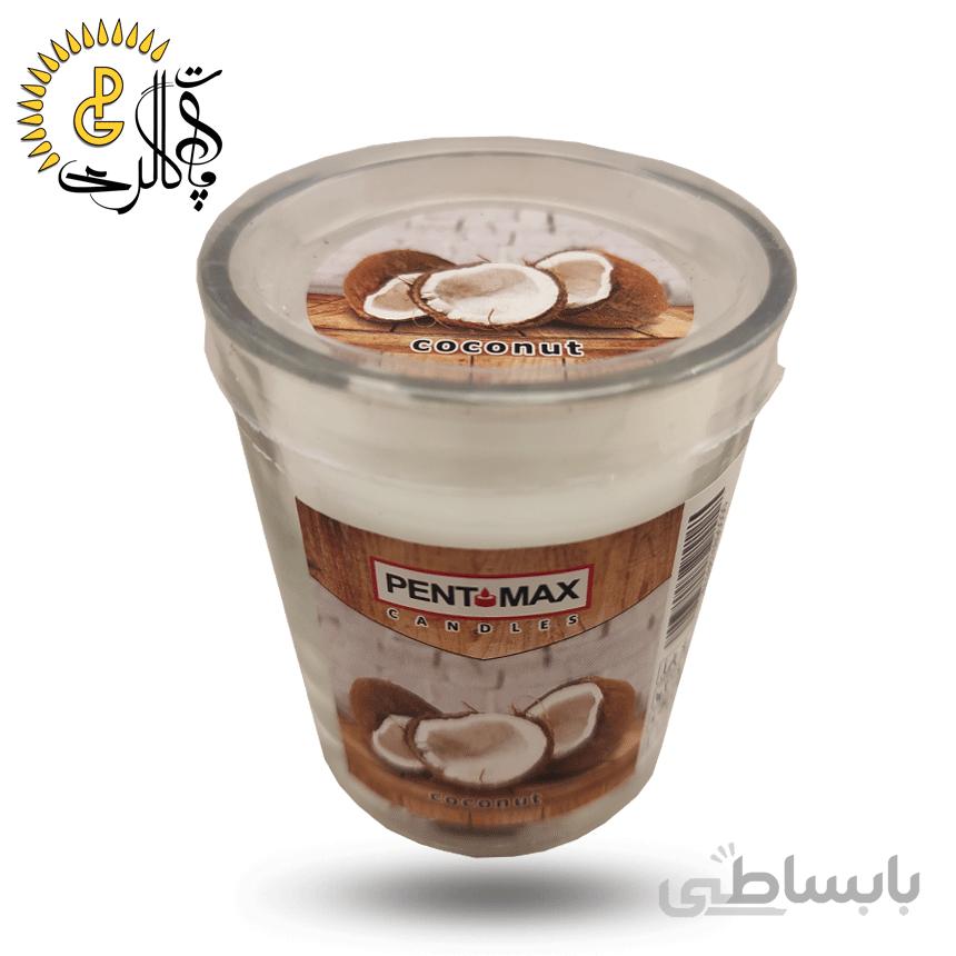 شمع لیوانی معطر مدل coconut کد 0113