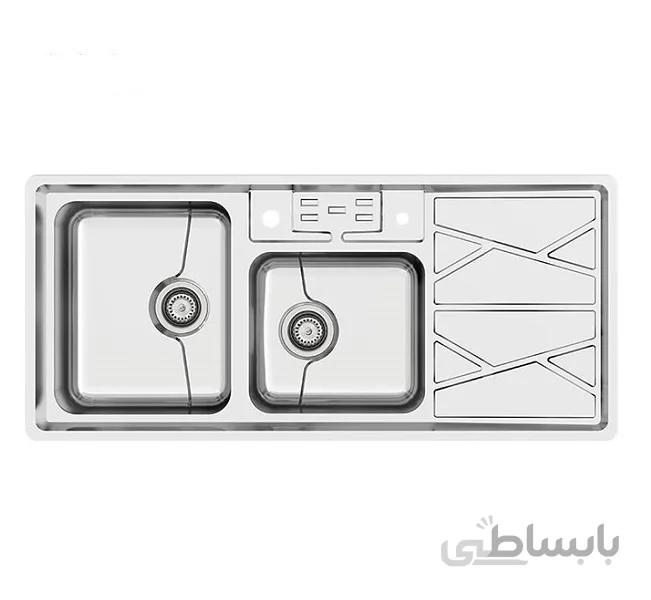 سینک ظرفشویی توکار استینلس استیل کن 8041-P45 ا sink