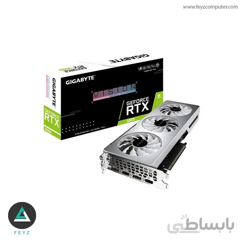کارت گرافیک گیگابایت مدل GeForce RTX 3060 EAGLE OC 12G