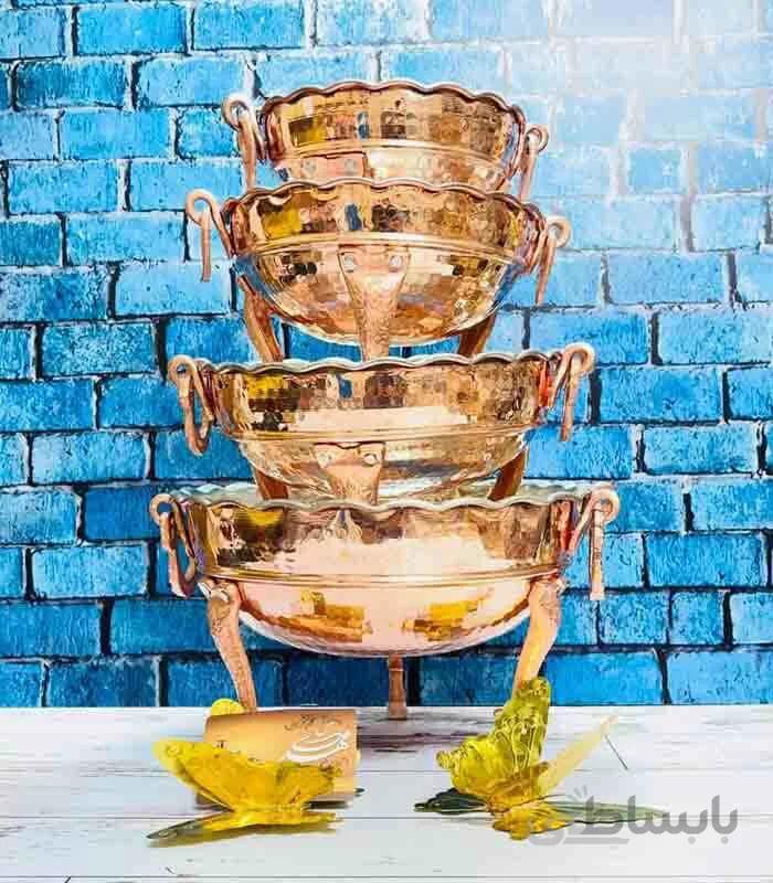 ست ميوه و اجيل پايه اهويي گشواره دار
