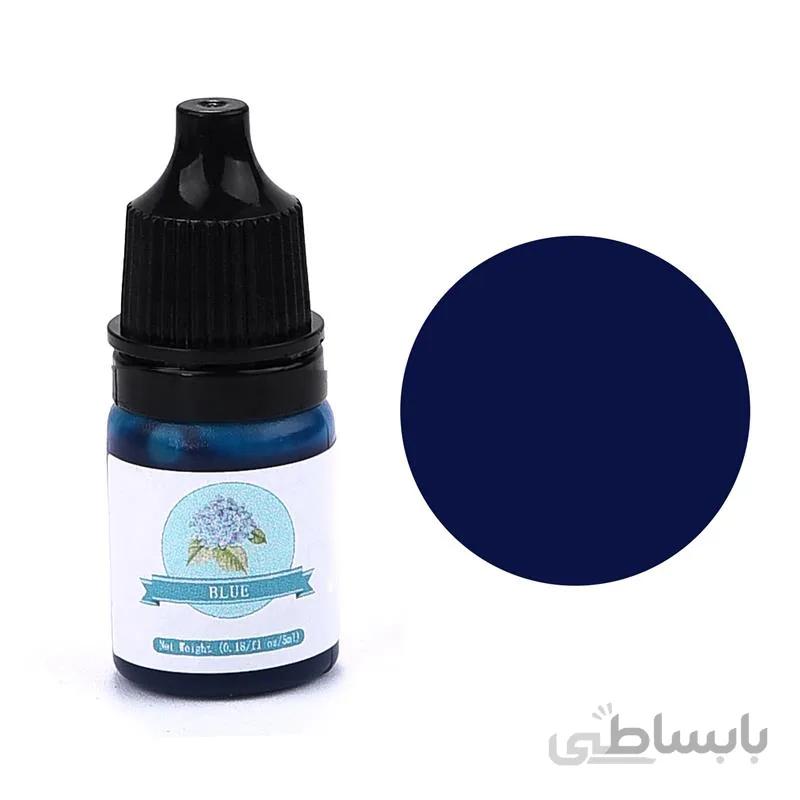 رنگ شمع مایع اسانس دار آبی
