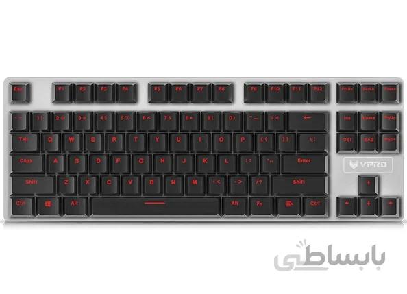 کیبورد مخصوص بازی مکانیکی رپو مدل V500 Alloy Version ا Rapoo V500 Alloy Version Mechanical Gaming Keyboard