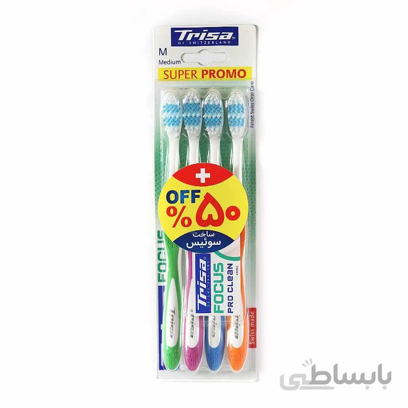 مسواک فوکوس پروکلين مديوم تریزا چهار عددي