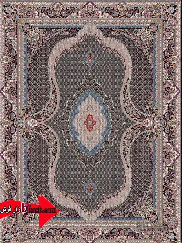 نقشه جام ماهی کرم فرش 1000 شانه