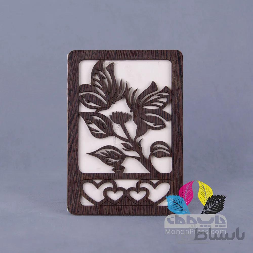 کارت عروسی کد 002 چوبی
