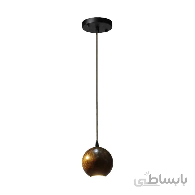 چراغ آویز چوبی مدل R4