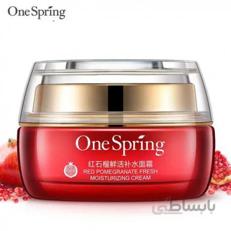 کرم انار سرخ وان اسپرینگ One spring moisturizg crem