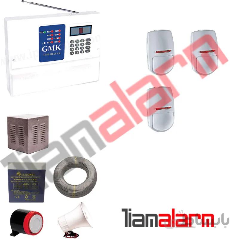 پکیج دزدگیر اماکن باسیم مدل جی ام کا تلفنیT1PY3