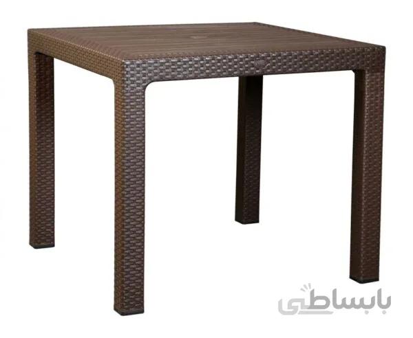 میز مربع حصیر بافت ناصر پلاستیک کد ۳۲۳