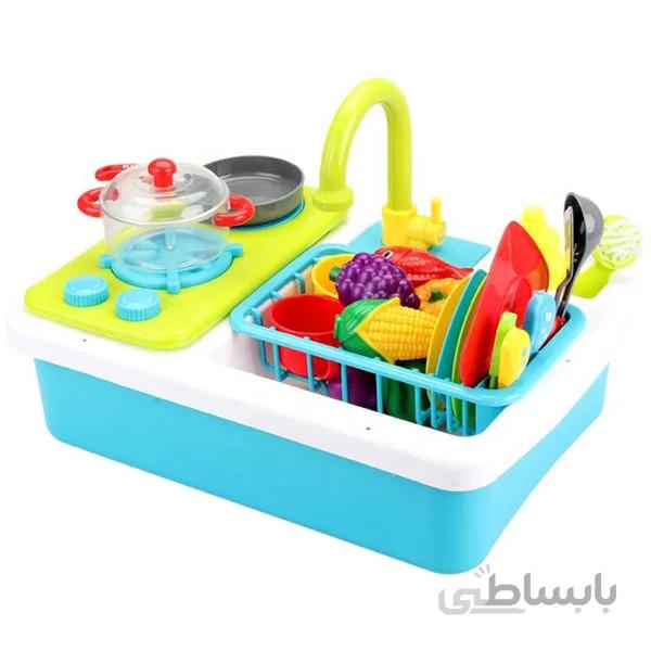 ست اسباب بازی آشپزخانه مدل سینک ظرفشویی کد 35385