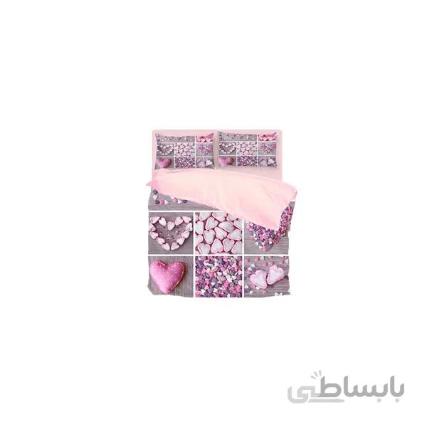 ست لحاف دو نفره ۶ تکه سه بعدی king size -طرح pink love