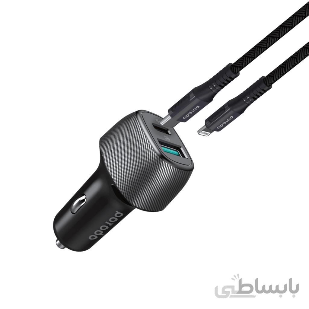 شارژر فندکی پرودو PD- DC26 Dual Port PD Car Charger توان 36 وات