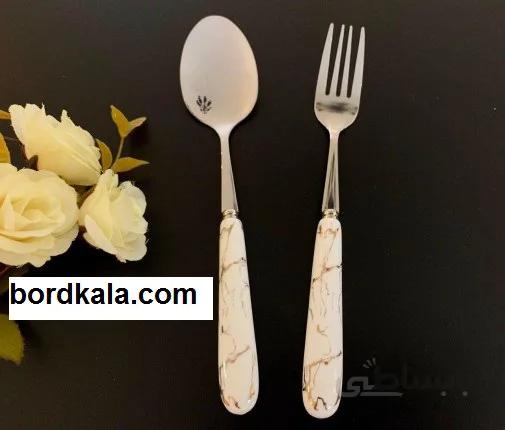 قاشق و چنگال های دسته چينی
