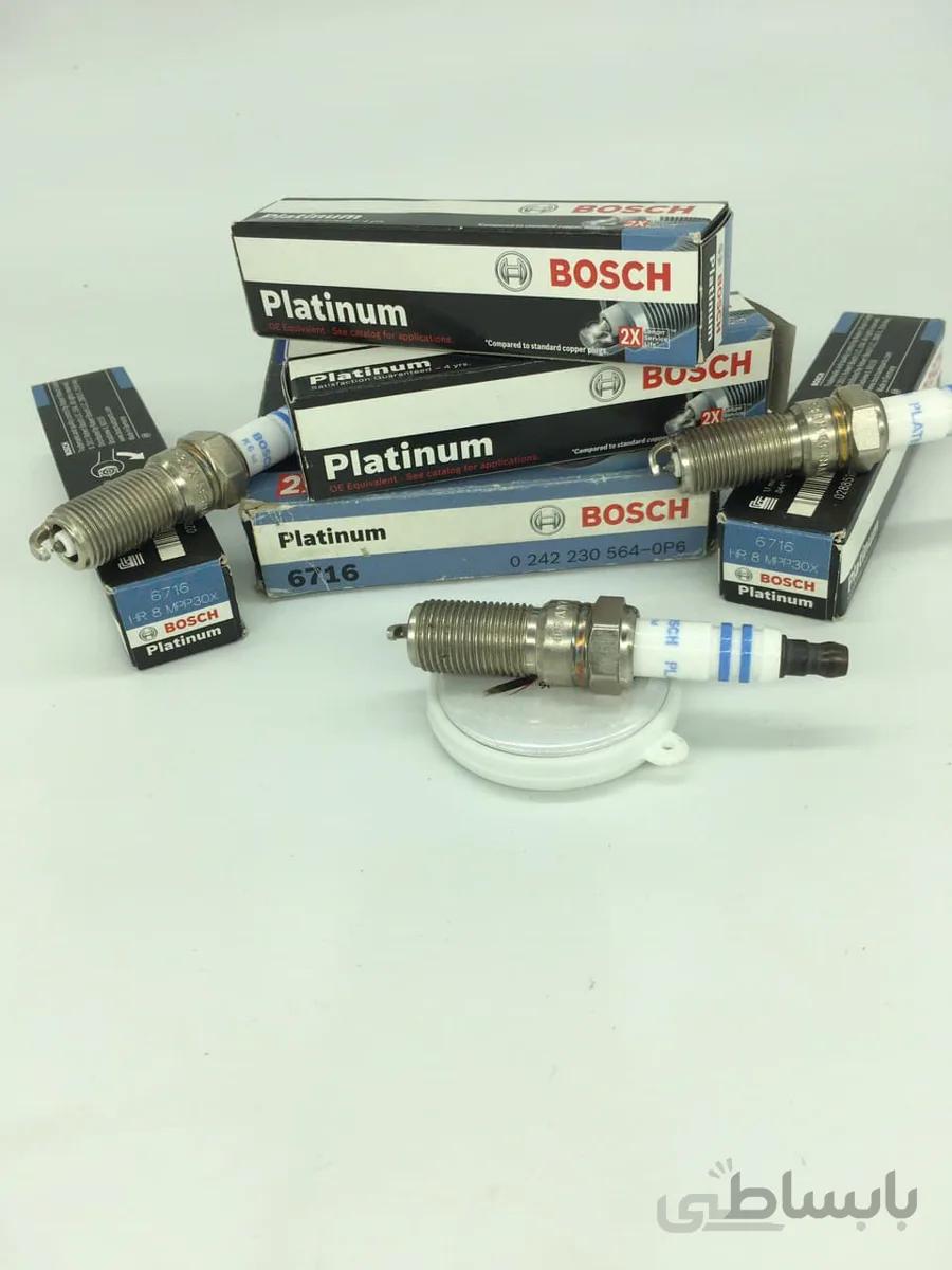 شمع بوش سوزنی پلاتینیوم کونیک پایه بلند BOSCH HR8NPP30X 6716(یک عدد)