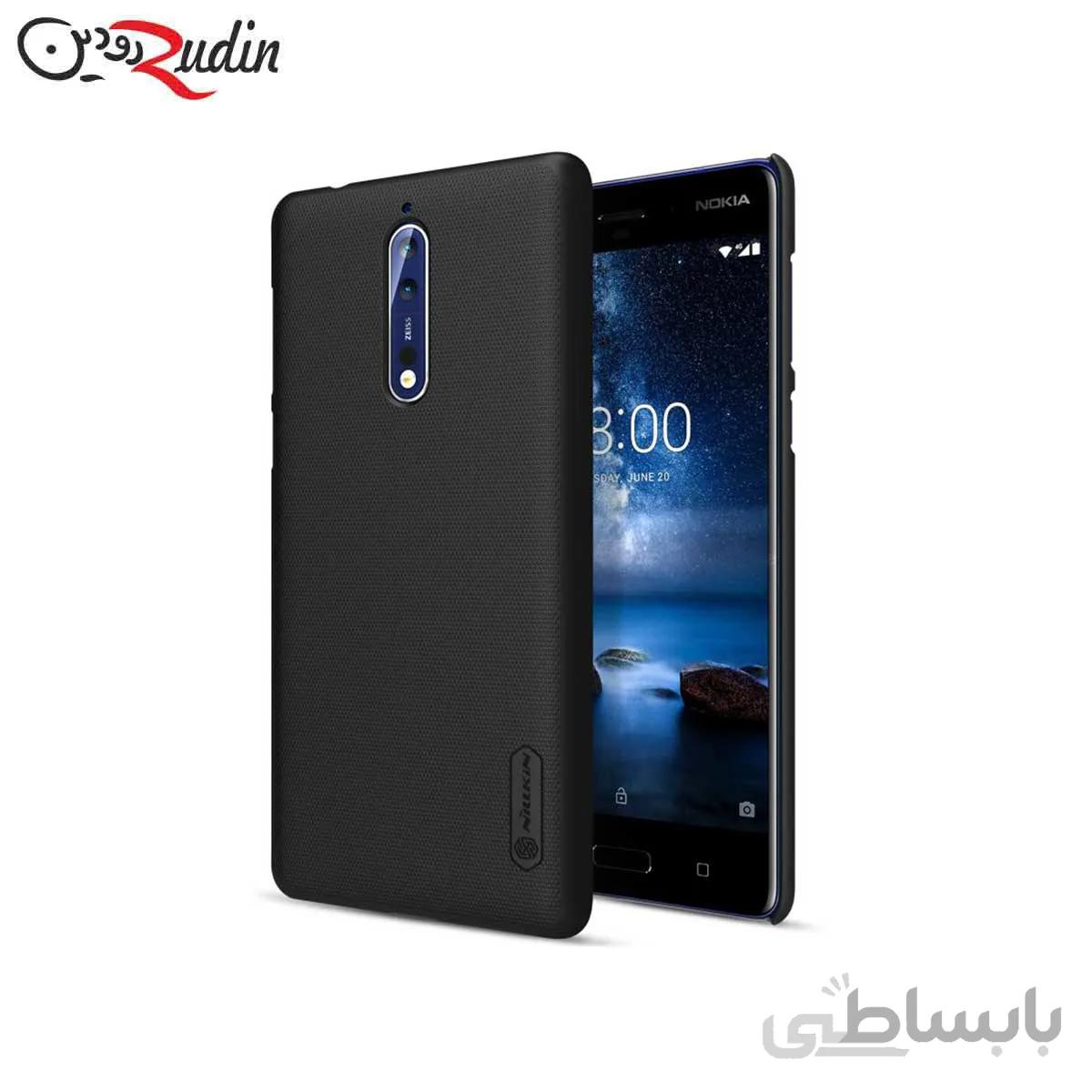 قاب محاظ نیلکین مدل Super Frosted مناسب برای گوشی مدل Nokia 8 مشکی