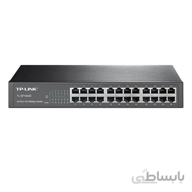 سوییچ 24 پورت مگابیتی و رکمونت تی پی-لینک مدل TL-SF1024D ا TP-LINK TL-SF1024D 24-Port Rackmount Switch