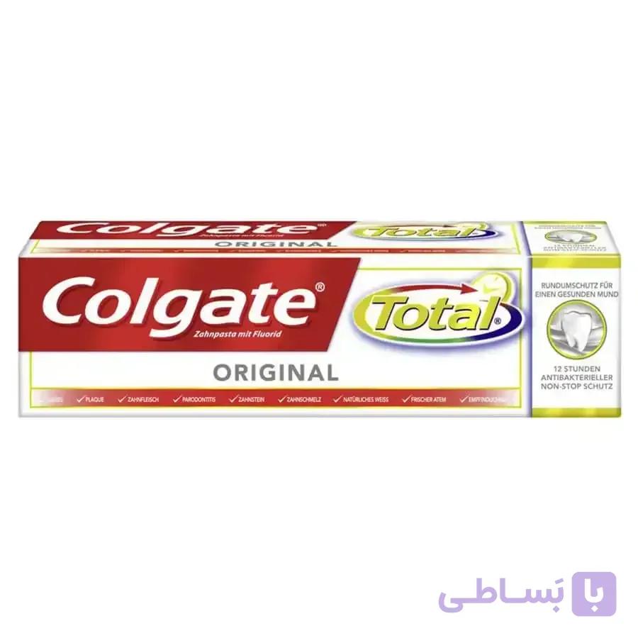 خمیر دندان کلگیت مدل توتال Total Original حجم 75ml