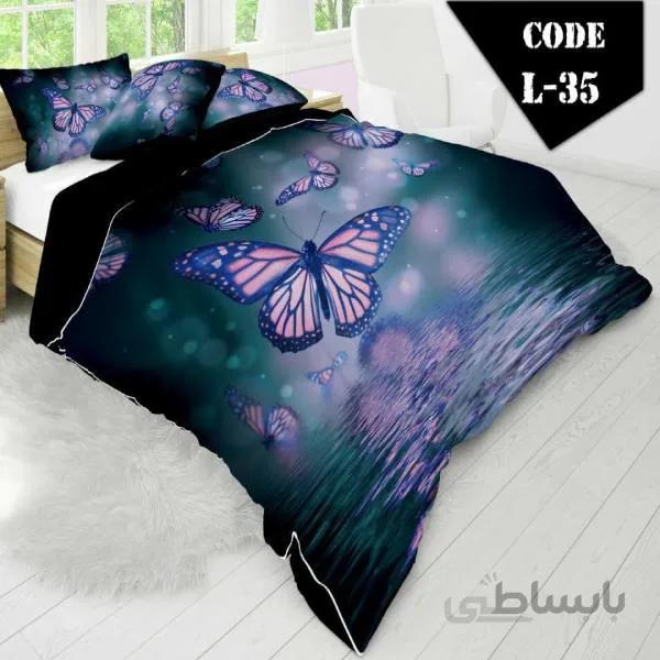 روتختی سه بعدی ساتن ابریشم ترک طرح مدرن - کد 35