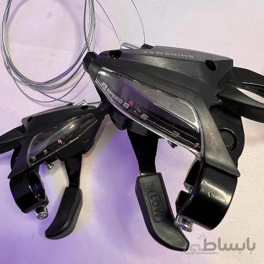 دسته دنده دوچرخه ۸سرعته مدل SHINE MAX بسته۲عددی