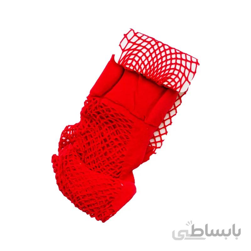 جوراب شلواری فیش نت قرمز