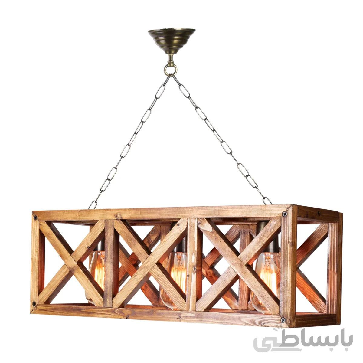 چراغ آویز مدل مشبک 3 شعله