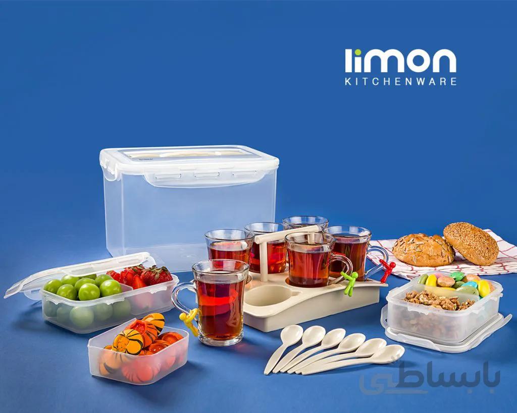 سرویس چای و صبحانه خوری 6 نفره مسافرتی لیمون وانیلی