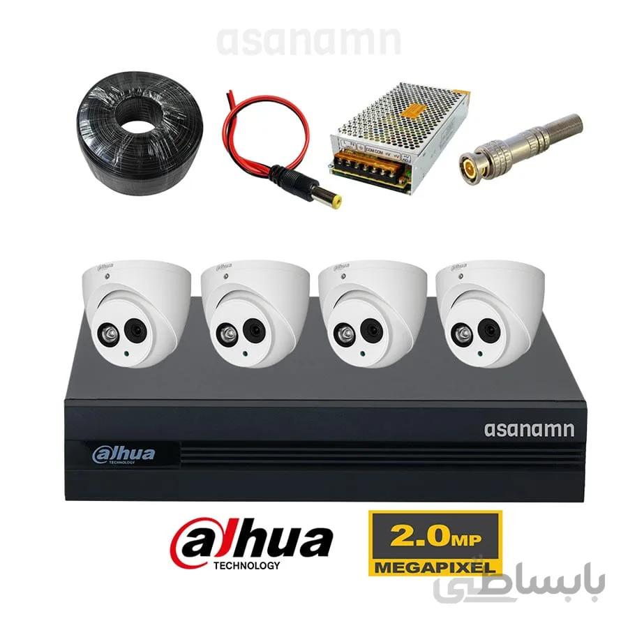 پک کامل دوربین مداربسته داهوا 4کانال 1200EMP-A