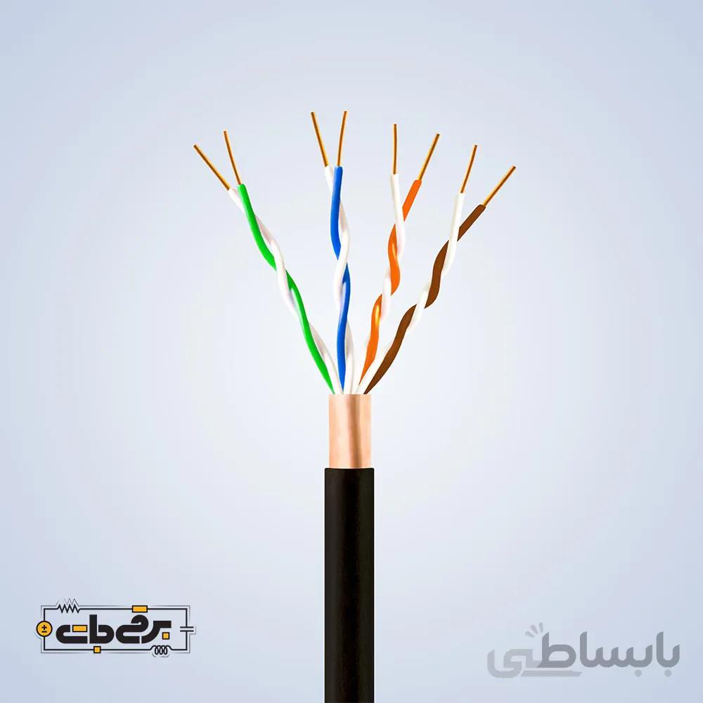 کابل 4 زوج زمینی 0.6 تمام مس برند مازندران