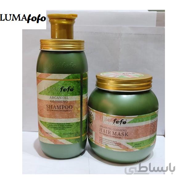 ست شامپو و ماسک روغن‌آرگان لوما‌فوفو