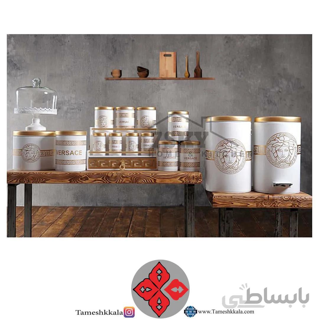 سرویس جهیزیه 17 پارچه طرح ورساچه سون اسکای