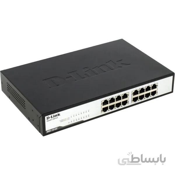 سوییچ 16 پورت دی-لینک مدل DGS-1016C ا D-Link DGS-1016C 16-Port Switch