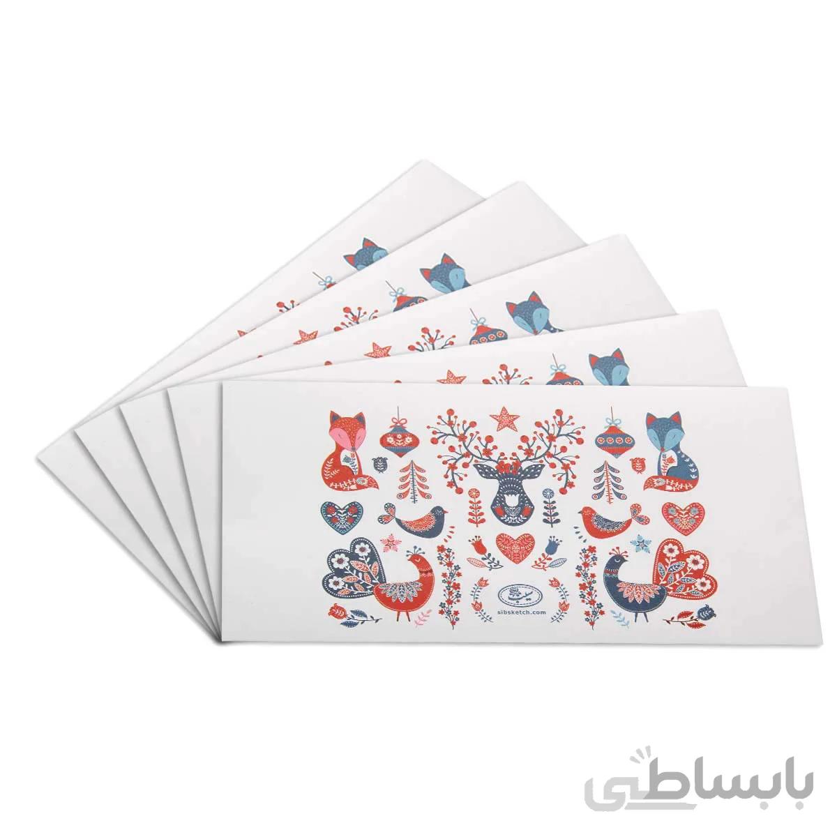 پاکت نامه 5 عددی مدل روباه