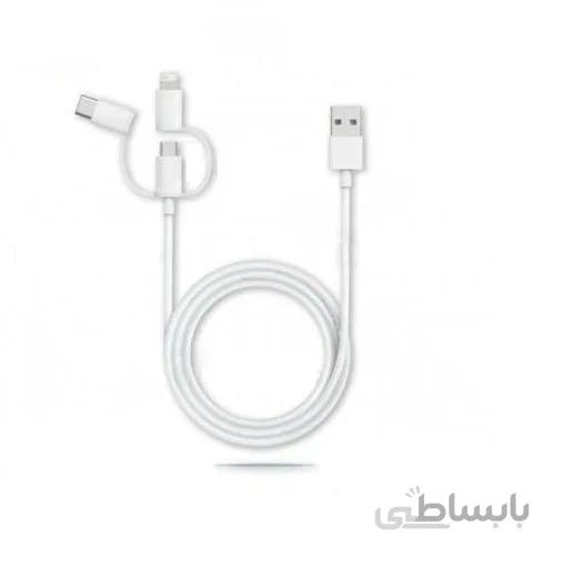 کابل سه کاره شیائومی Xiaomi 3 in 1 Sync and Charging Cable ا Xiaomi 3 in 1 Sync and Charging Cable