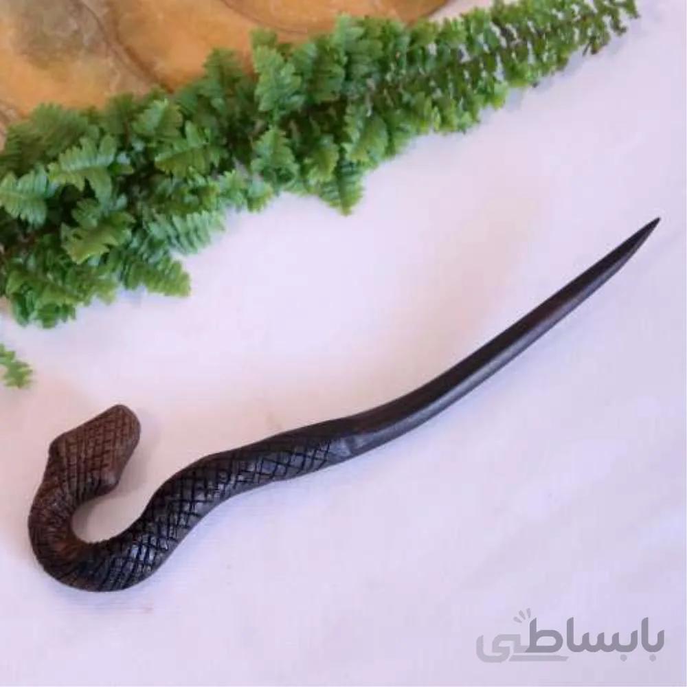 استیک مو دست ساز طرح مار افعی ا Handmade Viper Snake Hair Stick