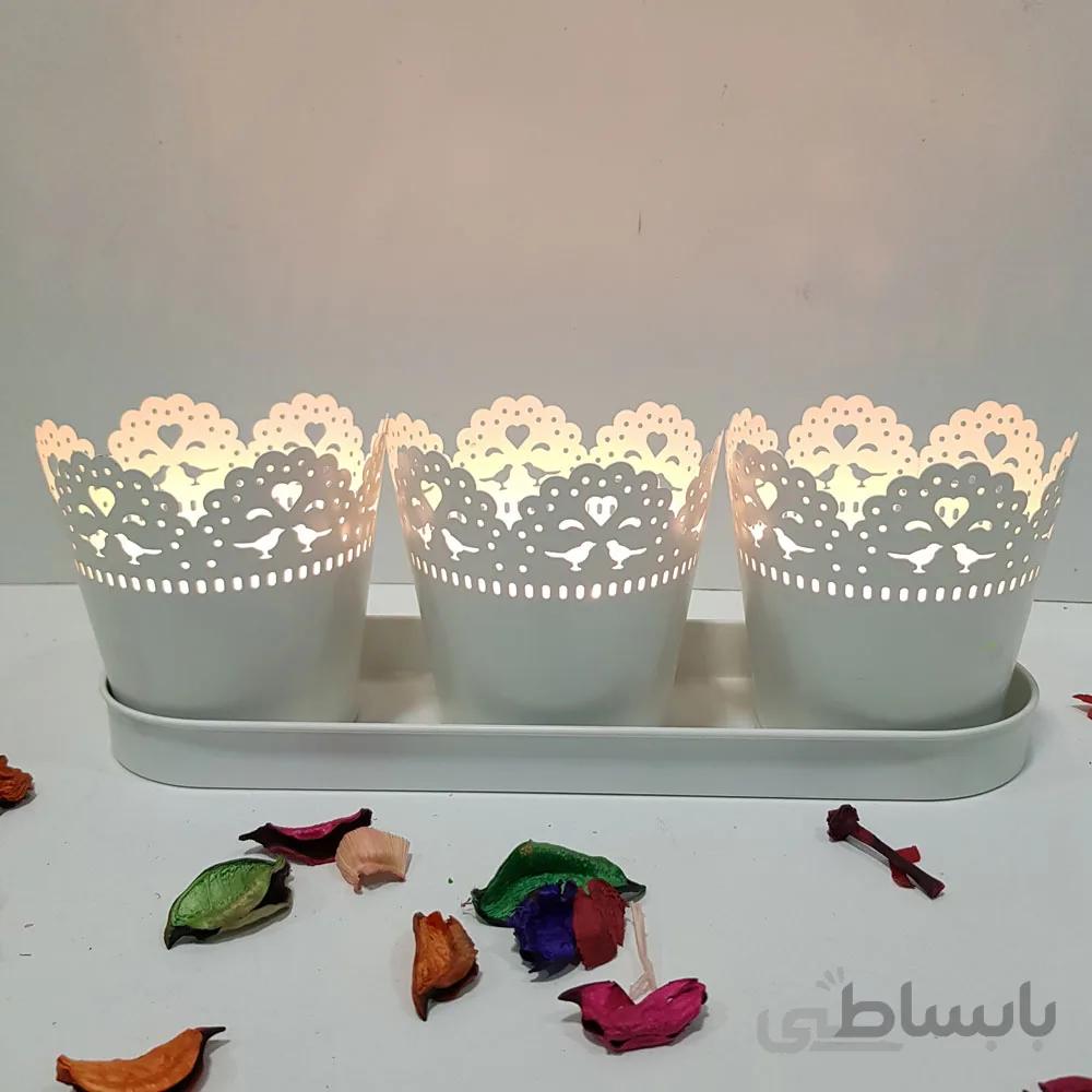 شمعدان ایکیا 3 عددی