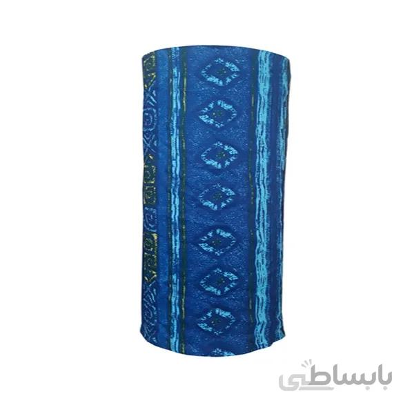 دستمال سر و گردن پلار طرح لوزی آبی