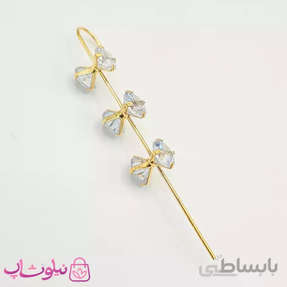 گوشواره کراس طرح سه پاپیون