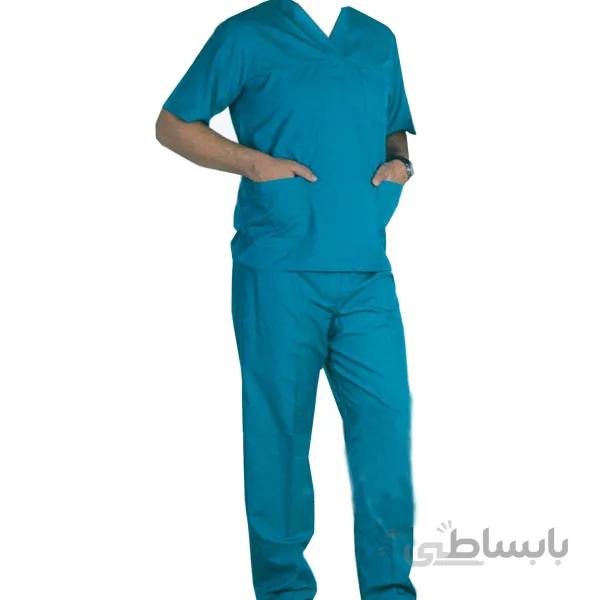 بلوز و شلوار جراحی مردانه طب آرین مدل S110