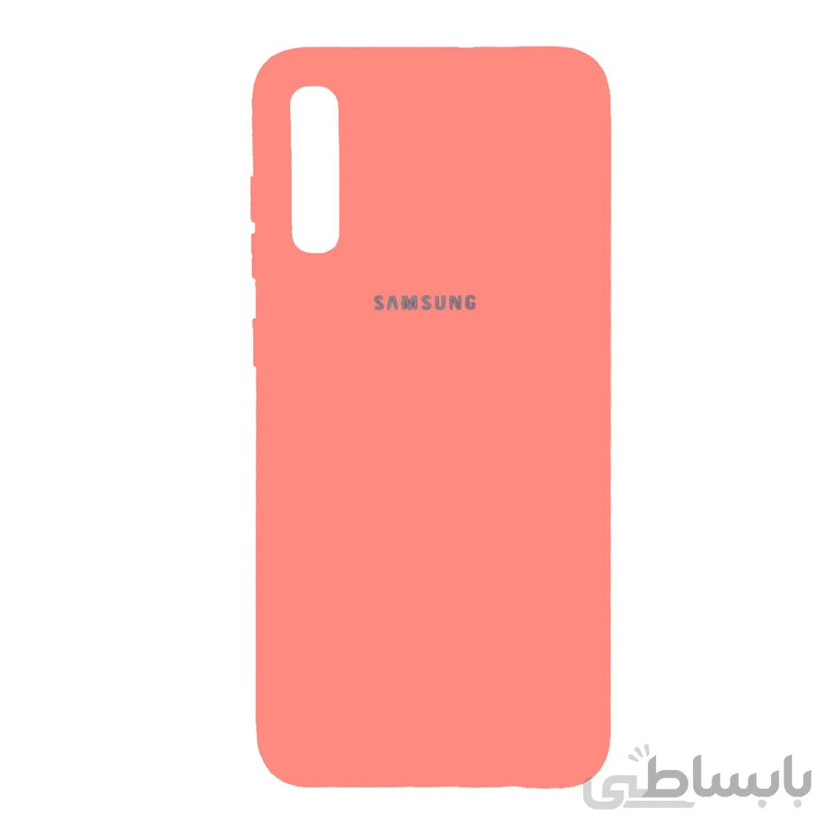 قاب سیلیکونی زیر بسته کد رنگ 502 صورتی روشن - Samsung A70