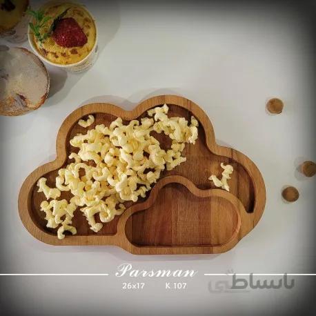 ظرف چوبی کودک طرح ابر