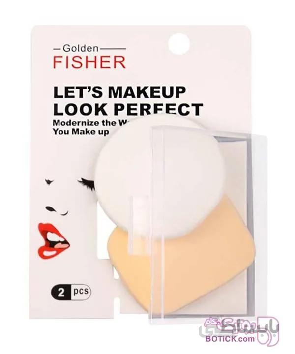 پد پنکک قابدار 2تایی مدل 18007G گلدن فیشر GOLDEN FISHER