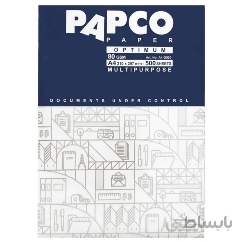 کاغذ A4 پاپکو Papco مدل اپتیموم بسته 500 عددی