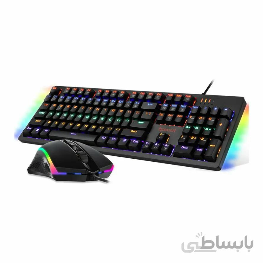 کیبورد و موس گیمینگ ردراگون S117 ا REDRAGON S117 Wired RGB Gaming Keyboard and Mouse