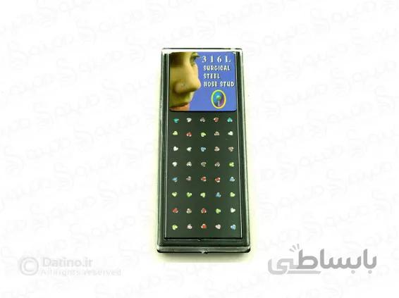 پیرسینگ بینی استیل قلب benli-p-38